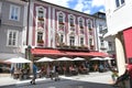 The pedestrian zone of Bad Ischl with the world-famous Cafe Zauner, Salzkammergut, Upper Austria, Austria, Europe